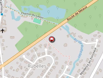 Carte de Hotelf1 Melun à Rubelles