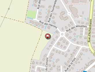 Carte de Scherdel à Holtzheim