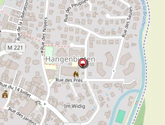 Carte de Accueil Périscolaire Les Châteaux à Hangenbieten