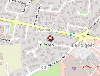 Carte de Ecole Matern Ste Anne à Folgoët (le)