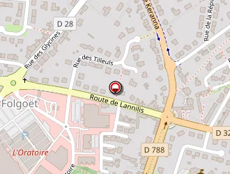 Carte de Relais Des Rois à Folgoët (le)