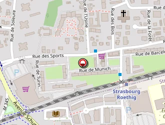 Carte de Gare Sncf Strasbourg Roethig à Strasbourg