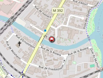 Carte de Rey Hamza à Strasbourg