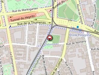 Carte de Marie Baglio à Strasbourg