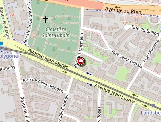 Carte de Pradelles De Latour Charles-henry à Strasbourg