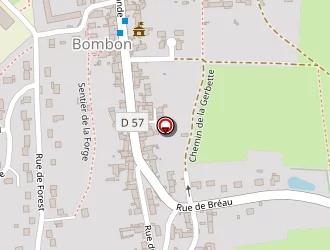 Carte de Trois Maisons à Bombon