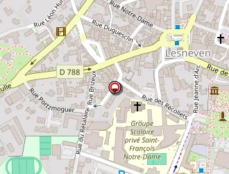 Carte de Ecole Diwan à Lesneven