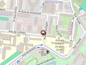 Carte de Toutain Fleur à Strasbourg