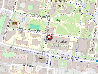 Carte de Restaurants Universitaires à Strasbourg