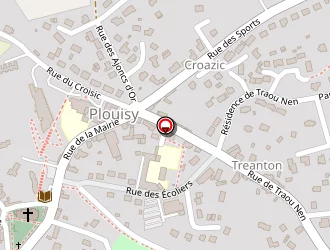 Carte de Le Traou Nen à Plouisy