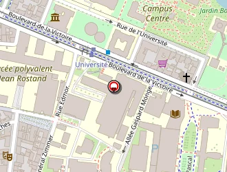 Carte de Bibliotheque U2-u3 Universite De Strasbourg à Strasbourg