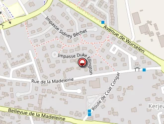 Carte de Bozelec à Morlaix