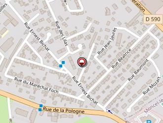 Carte de Eléphant Bleu à Lunéville