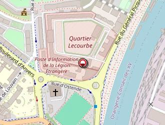 Carte de Onthea à Strasbourg