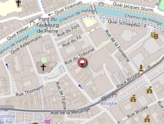 Carte de Frick Lutz à Strasbourg