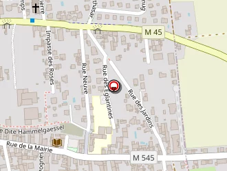 Carte de Casa Du Petit Kochersberg à Wolfisheim