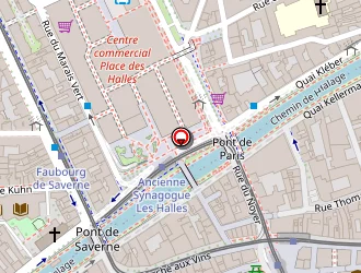 Carte de Cours Galien à Strasbourg