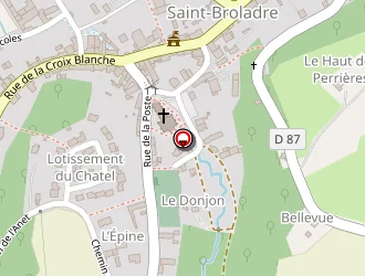 Carte de La Poste à Saint-broladre