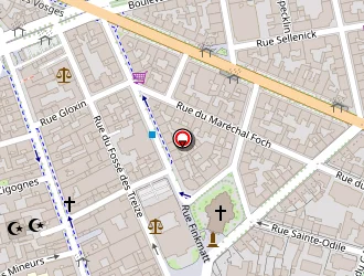 Carte de Weller Jean-daniel à Strasbourg