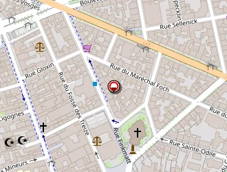 Carte de Beauvé Jacqueline à Strasbourg