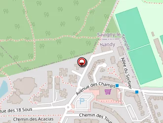 Carte de Chantourne à Nandy