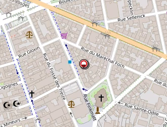 Carte de Carrefour Express à Strasbourg