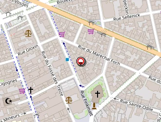 Carte de Esprit Cycles à Strasbourg