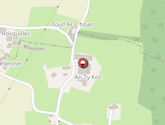Carte de Ty Bras à Plouvorn