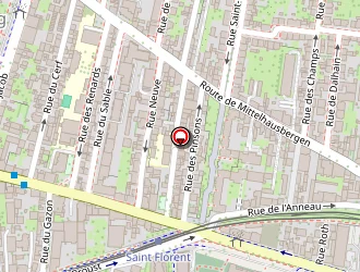 Carte de Bernhart Mariette à Strasbourg