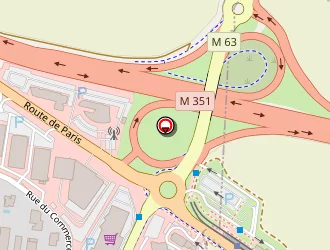 Carte de Total Raffinage Marketing à Wolfisheim