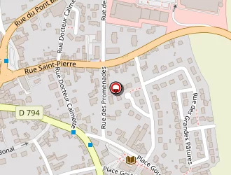 Carte de Renault Garage Hamon à Matignon