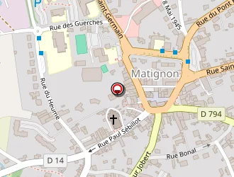 Carte de La Poste à Matignon