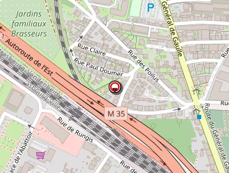 Carte de Aldi Marché Colmar à Strasbourg