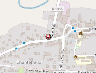 Carte de Dervaux Daniel à Chanteheux