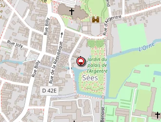 Carte de Institut De Rééducation à Sées