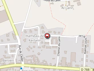 Carte de La Forge à Plouzévédé