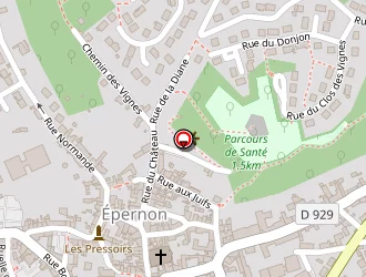 Carte de Les Floréales à Épernon