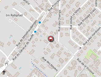 Carte de Noss Elisabeth à Oberhausbergen