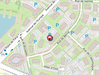 Carte de Steelcase à Strasbourg