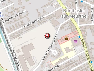 Carte de Gymnase Solvay à Dombasle-sur-meurthe