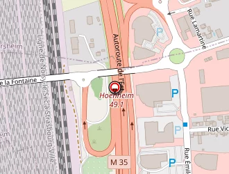 Carte de Strasbourg Vélo à Hœnheim