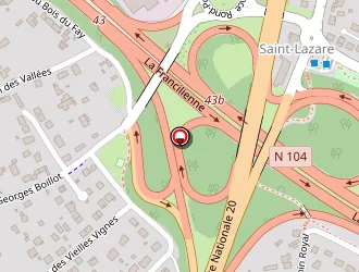 Carte de Hôtel Formule 1 à Linas