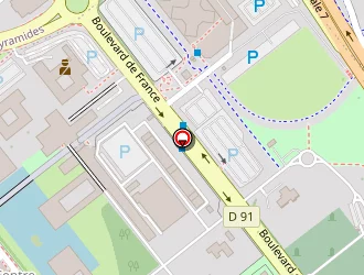 Carte de Université D'evry Val D'essonne à Évry