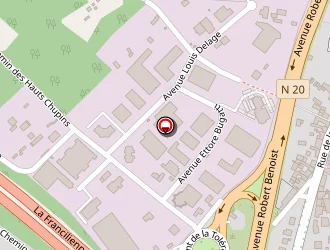 Carte de Hôtel B & B à Linas