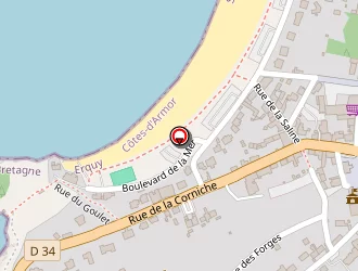 Carte de Hôtel Beausejour à Erquy