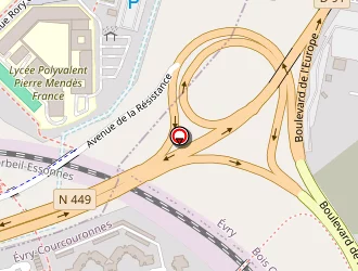 Carte de Filipe Paul à Courcouronnes