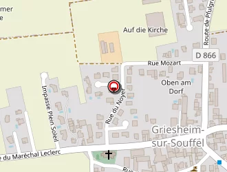 Carte de Coordis à Griesheim-sur-souffel