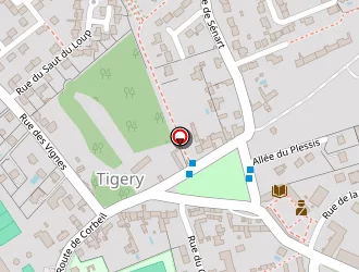 Carte de Jeunon (ets) à Tigery