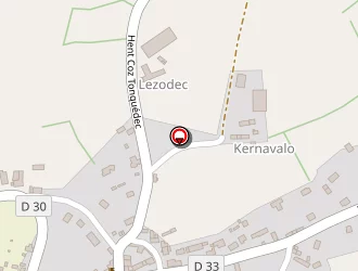 Carte de Ty Marc'harit à Pluzunet