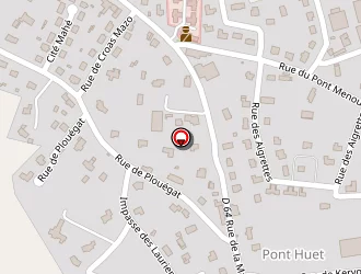 Carte de Milon à Lanmeur